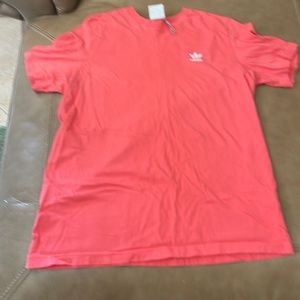 Adidas Men’s Essential Short Sleeve T tee shirt EUC Large Coral color